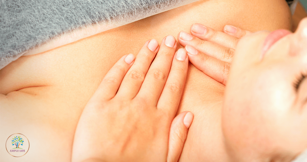 Wear a properly fitted bra for a natural breast enhancement